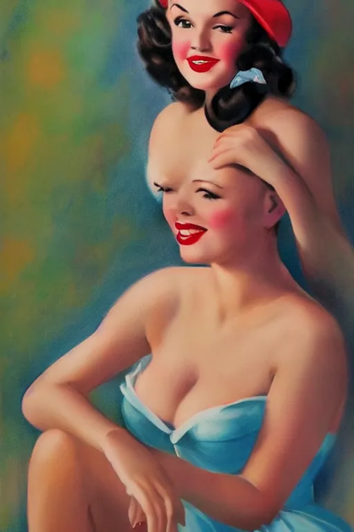 Image similar to beautiful portrait of an pin - up girl