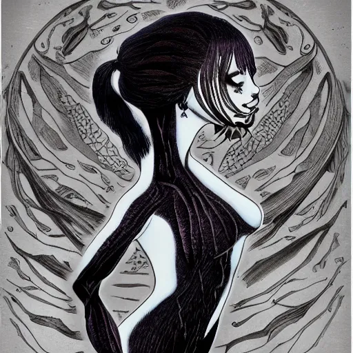 Image similar to woman / scorpio hybrid