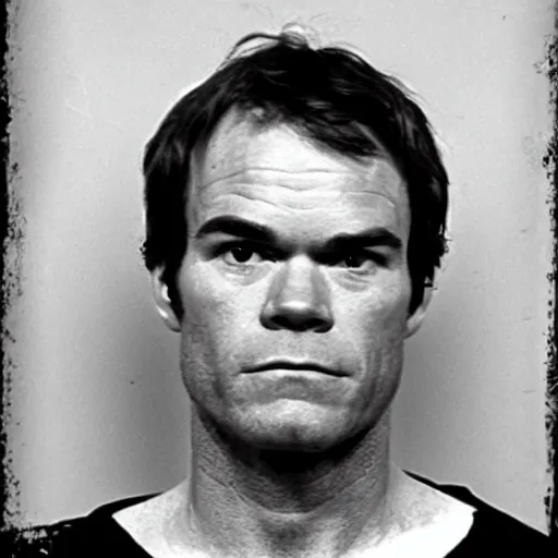 Image similar to dexter morgan mugshot 1 9 2 9 black and white still