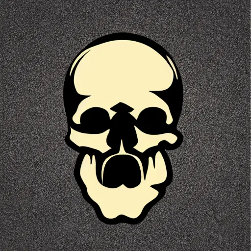 Image similar to death metal themed skull shaped microphone vector logo for a record label, dark, horrorcore, grunge, golden ratio