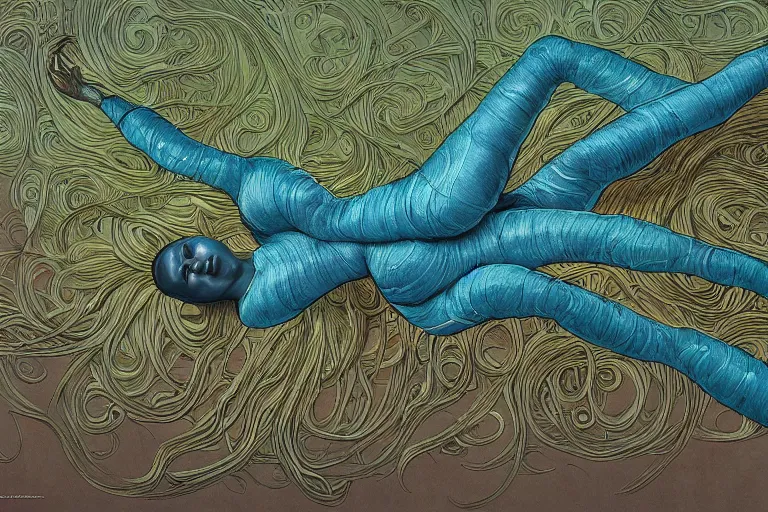 Prompt: top view, full body, lying beautiful mulatto girl inside the venus flytrap, silk fabric, gorgeous, intricate, in the style of Jin Kagetsu, James Jean and wlop, Zdzisław Beksiński style, hyperdetailed, sharp focus, intricate concept art, digital painting, ambient lighting, 4k, artstation trending on Gsociety, trending on ArtstationHQ, trending on deviantart, professionally post-processed, wide-angle action dynamic portraithyperdetailed, hyper quality, 16K