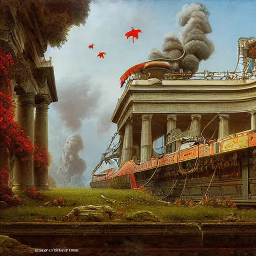 Image similar to paint surrealist 🚢, ferdinand knab, high definition and detailed 4 k