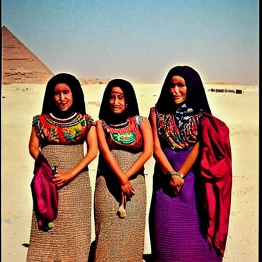 Image similar to egypt women, coloured photo