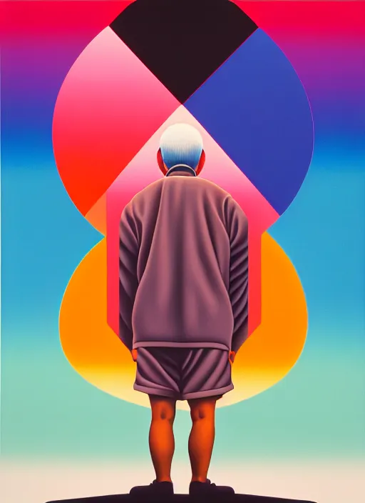 Image similar to insight a men by shusei nagaoka, kaws, david rudnick, airbrush on canvas, pastell colours, cell shaded!!!, 8 k