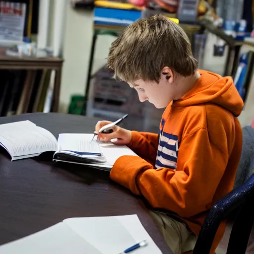 Prompt: Ethan Smith writing his next guide, (EOS 5DS R, ISO100, f/8, 1/125, 84mm, RAW, facial features)