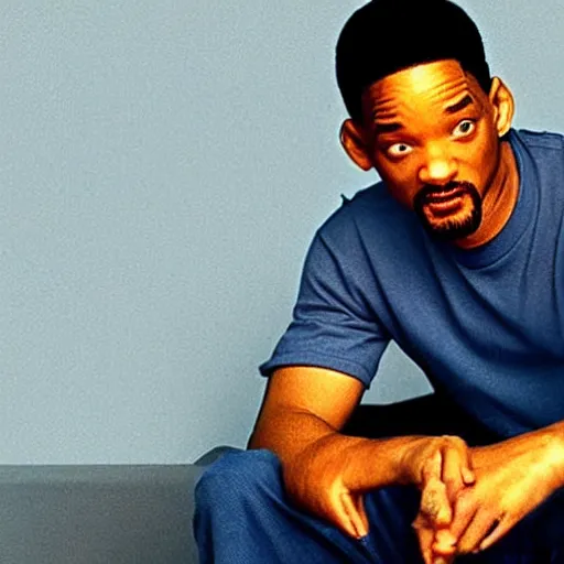 Image similar to Will Smith smokes weed