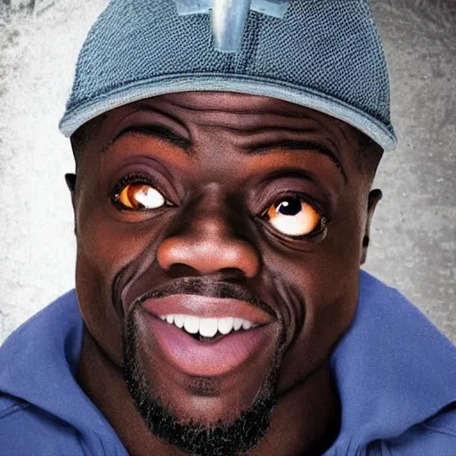 Prompt: minion with the face of kevin hart