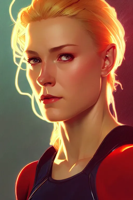 Prompt: a portrait of carol danvers, fantasy, sharp focus, intricate, elegant, digital painting, artstation, matte, highly detailed, concept art, illustration, ambient lighting, art by ilya kuvshinov, artgerm, alphonse mucha, and greg rutkowski