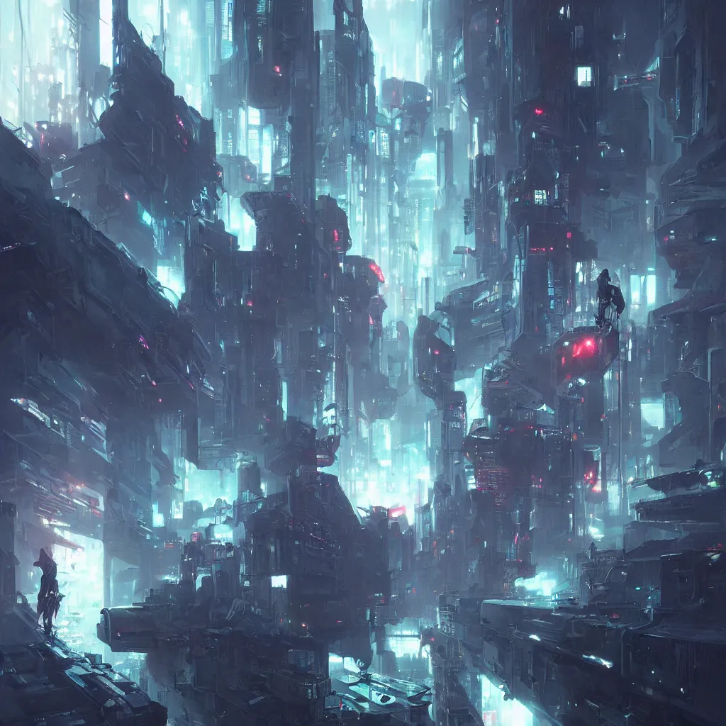 Image similar to cyber punk, by greg rutkowski,