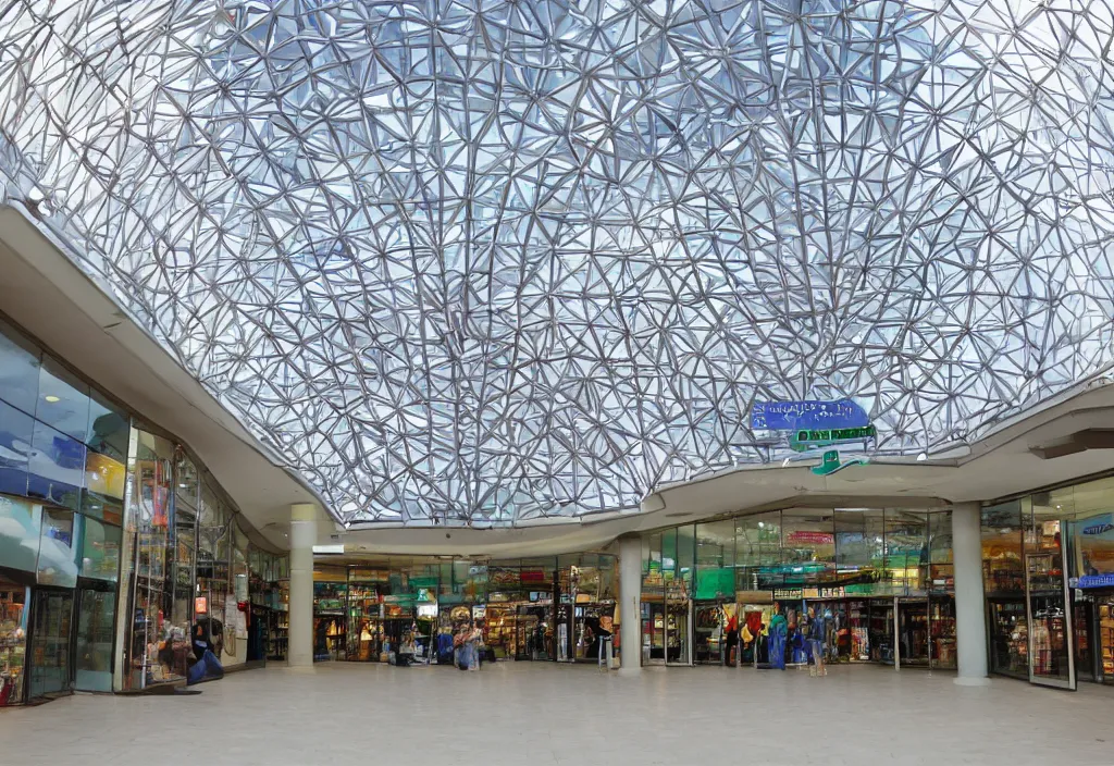 Image similar to a portal to another dimension, shopping center