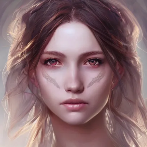 Image similar to ! close up of a pretty girls eyes, holy, character concept art, intricate complexity, by wlop, by charlie bowater, by quixel megascan, by artgerm and by ilya kushinov