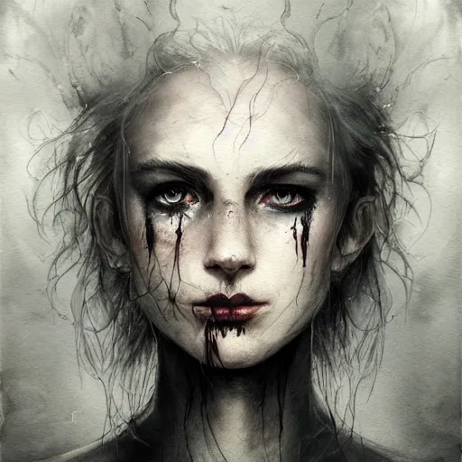 Image similar to a dead warrior with dead eyes character portrait, lean face, cinematic lighting, glowing grey eyes, hyper - detailed, 4 k, high resolution, in the style of charlie bowater, tom bagshaw, single face, symmetrical, headshot photograph, insanely detailed and intricate, beautiful, elegant, watercolor, cinematic, portrait, raphaelite, headroom, pierre - auguste renoir