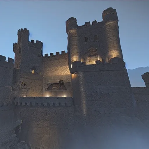 Prompt: castle unreal engine