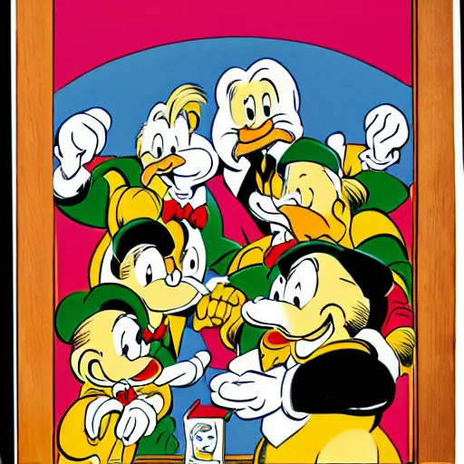 Prompt: A panel by Carl Barks