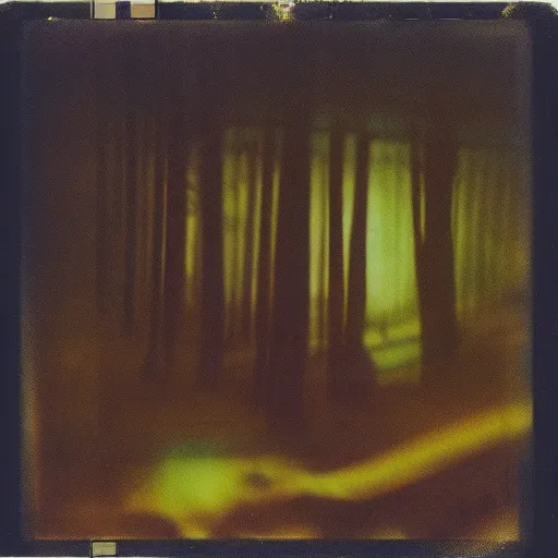 Prompt: polaroid of a surreal artsy dream scene, double exposure