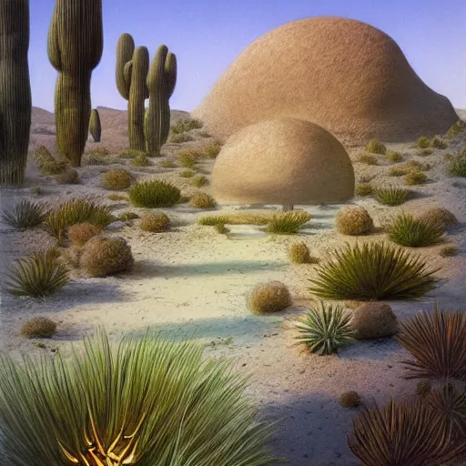 Image similar to surreal environment, hidden garden in the desert by michael whelan, heaven, ultra realistic, aesthetic, beautiful, magical