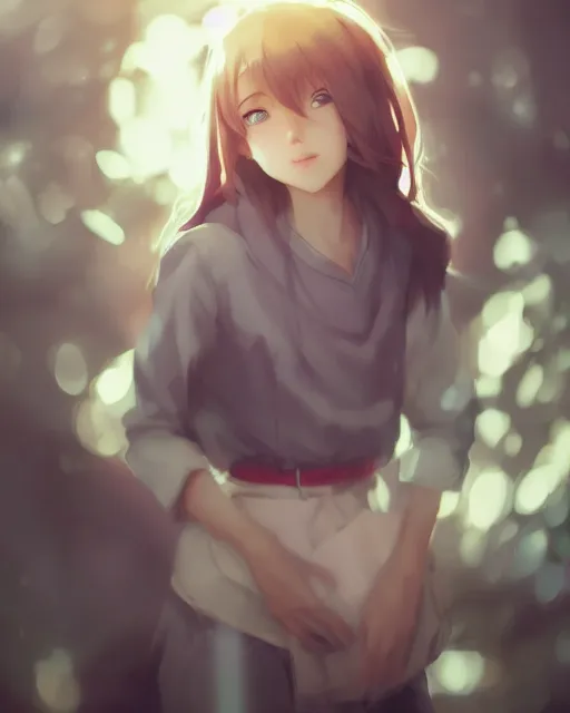 Prompt: an adorable girl, full shot, atmospheric lighting, detailed face, by makoto shinkai, stanley artgerm lau, wlop, rossdraws