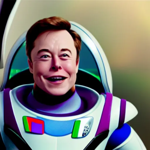Image similar to a still of Elonk Musk in Buzz Lightyear
