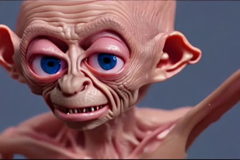 Image similar to still frame of gollum in barbie, by Jaap Buitendijk