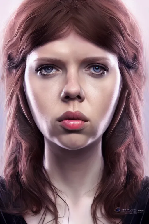 Prompt: pregnant black widow, realistic portrait, symmetrical, highly detailed, digital painting, artstation, concept art, smooth, sharp focus, illustration, movie screencap