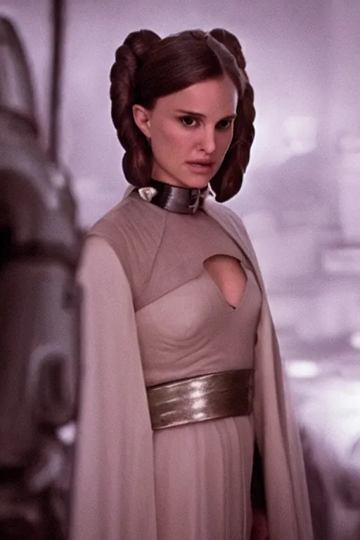 Image similar to Natalie Portman as princess leia