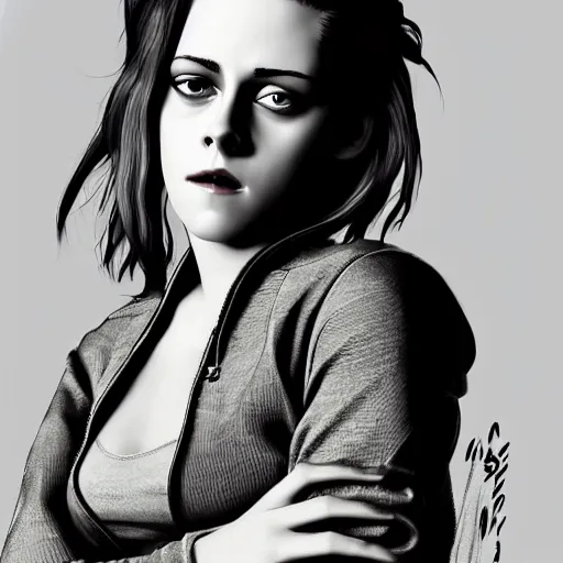 Prompt: highly detailed illustration, character portrait of Kristen Stewart as an animated Pixar character, digital art by Mark Simonetti and Moebius 4k, 8k, HD