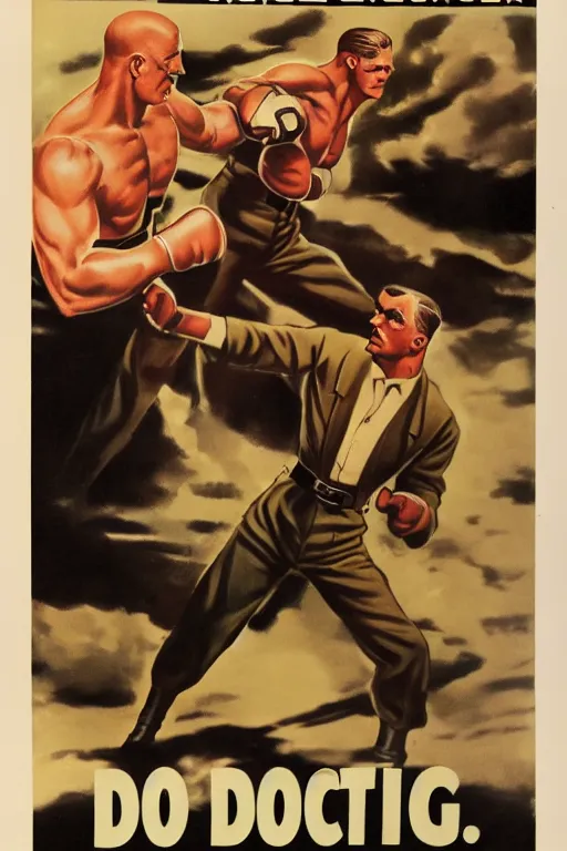 Image similar to vintage photograph of doc savage punching hitler clear detail, photorealistic, hd, 8 k resolution, award winning photo, epic digital art