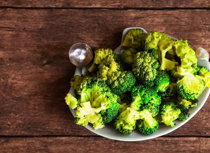 Image similar to dslr food photograph of broccoli ice cream, 8 5 mm f 1. 8