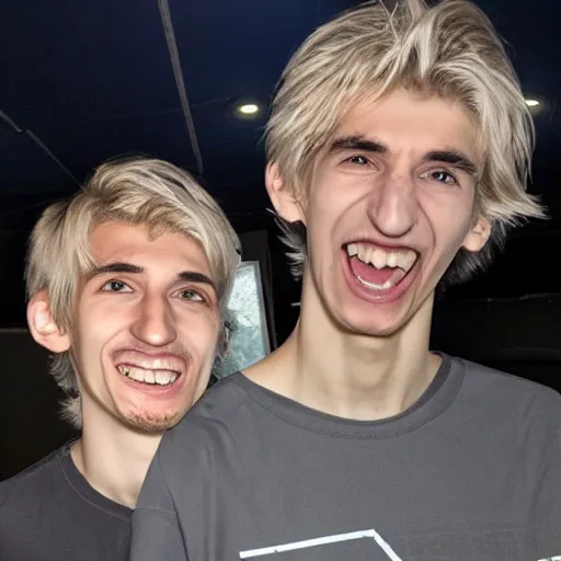 Image similar to really ugly xqc, big nose, crookedd teeth