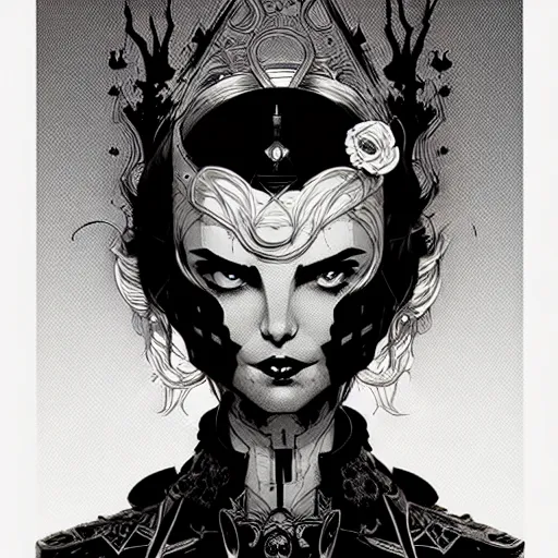 Image similar to portrait backlight, by killian eng and joe fenton and martin deschambault and conrad roset, inspired by ottoman empire comics, black and grey only, etching, fine, sharp high detail,