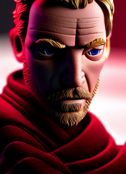 Prompt: intricate hyper detailed ultra sharp portrait of ewan mcgregor kenobi figure made of glass material, full of red wine, up close shot, sharp focus, global illumination, radiant light, alexandre ferra, irakli nadar, octane render, unreal engine, 4 k, ultra hd,