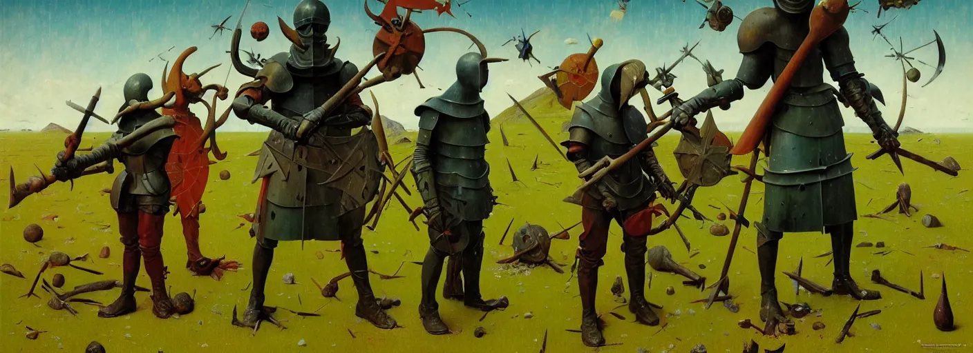 Image similar to full - body surreal colorful armored rpg character concept art anatomy, action pose, very coherent and colorful high contrast masterpiece by norman rockwell franz sedlacek hieronymus bosch dean ellis simon stalenhag rene magritte gediminas pranckevicius, dark shadows, sunny day, hard lighting, reference sheet white background