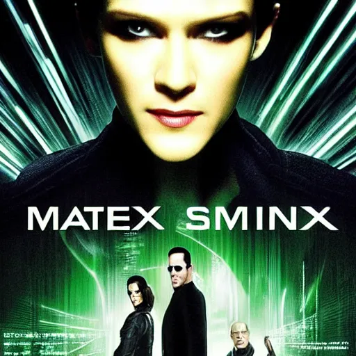 Prompt: matrix movie poster
