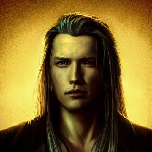 Prompt: Sephiroth portrait, atmospheric lighting, painted, intricate, volumetric lighting, beautiful, rich deep colors masterpiece, golden hour, sharp focus, ultra detailed, by Leesha Hannigan, Ross Tran, Thierry Doizon, Kai Carpenter,Ignacio Fernández Ríos