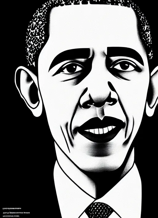 Prompt: portrait of barack obama, intricate, highly detailed, illustration, art by junji ito, junji ito