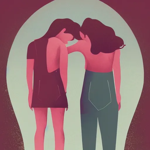 Image similar to best friends, illustration by olivia, mads berg