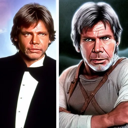 Image similar to mark hamill mixed with harrison ford