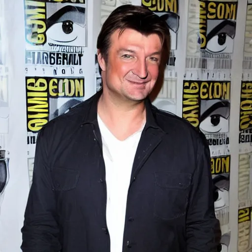 Image similar to nathan fillion with guy fawkes mask