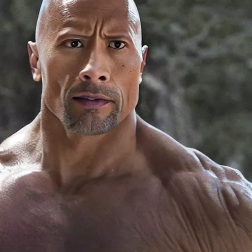 Image similar to Dwayne Johnson in The Walking Dead 4K quality super realistic