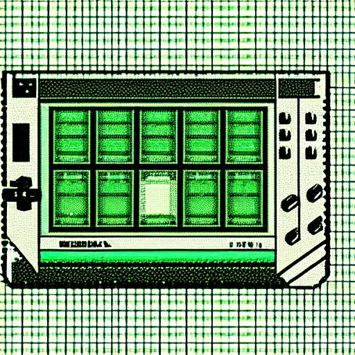 Image similar to gameboy camera dmg gbc photo of a peaceful day at the park. low res 8 - bit chunky monochrome black and green photography.