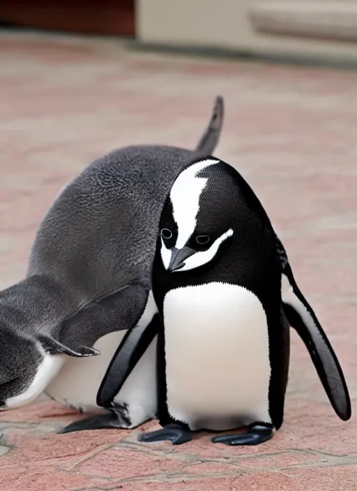 Image similar to penguin cat hybrid