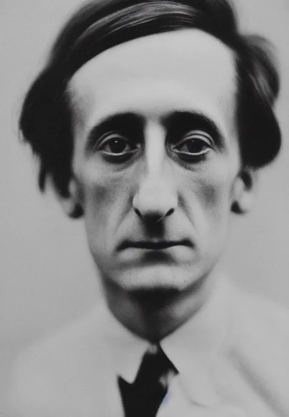 Image similar to a close - up casual photo of young marcel duchamp by irving penn, 1 9 2 0 s monochrome snapshot, graflex 4 x 5, f 1. 8, 3 5 mm, ilford delta 3 2 0 0 pro