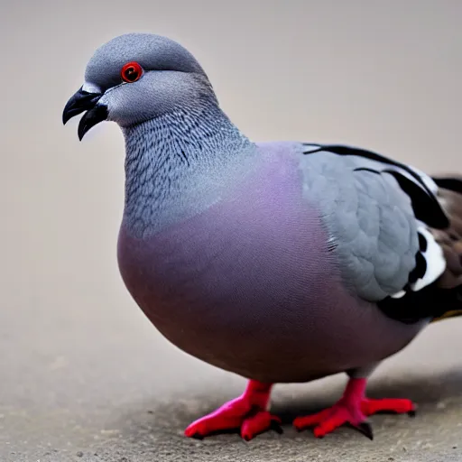 Image similar to pigeon with long beak and big feet, photograph