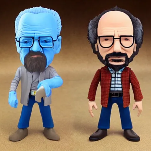 Image similar to billy crystal cosplay walter white, stop motion vinyl action figure, plastic, toy, butcher billy style