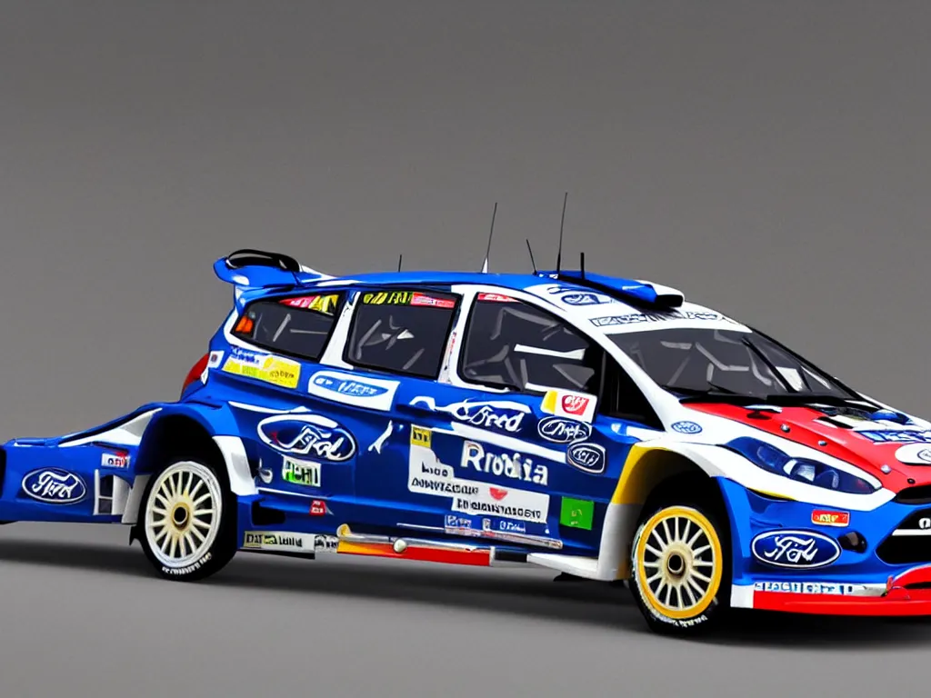 Image similar to “Ford Fiesta WRC Rally Car, 8k, ultra realistic”