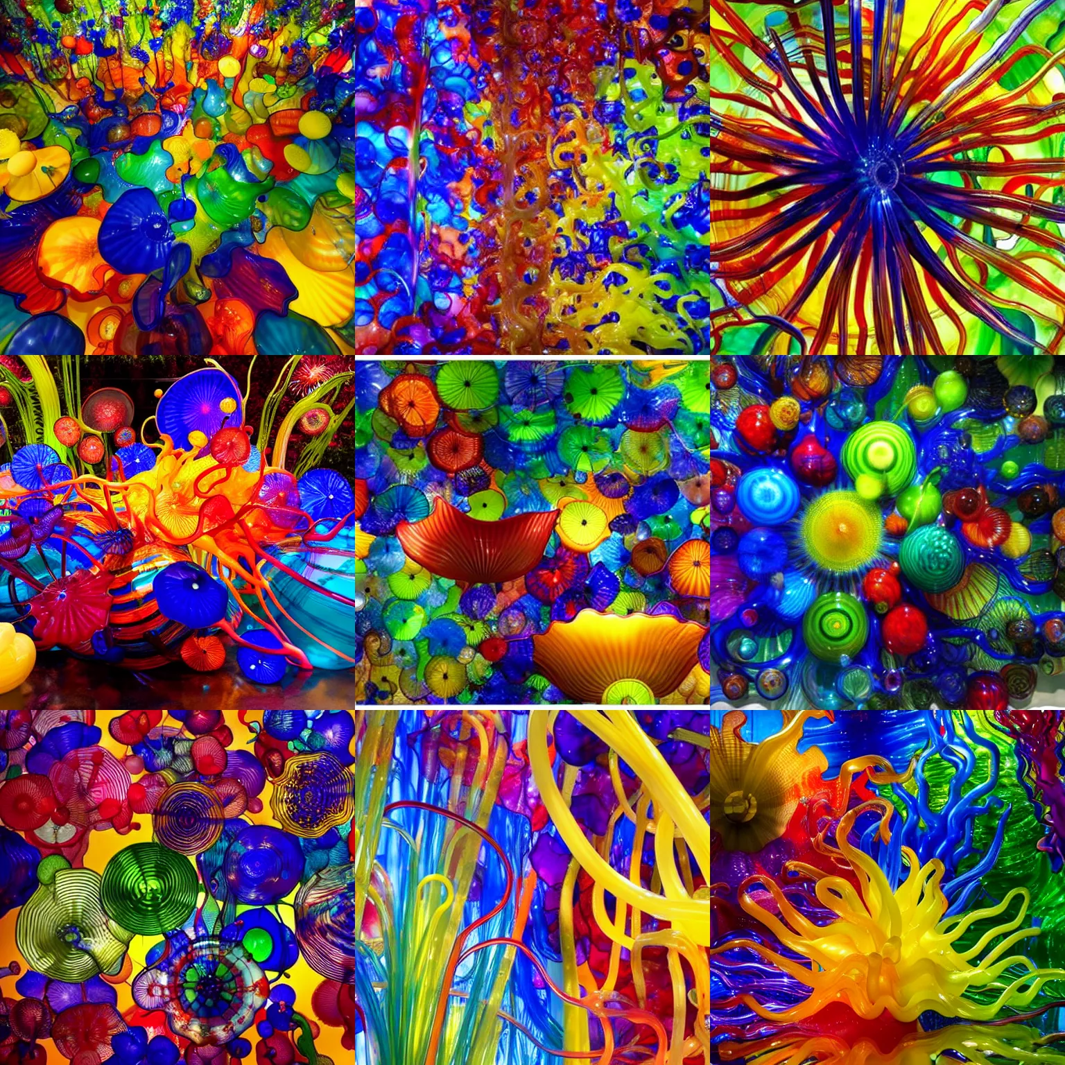 Prompt: artwork by dale chihuly