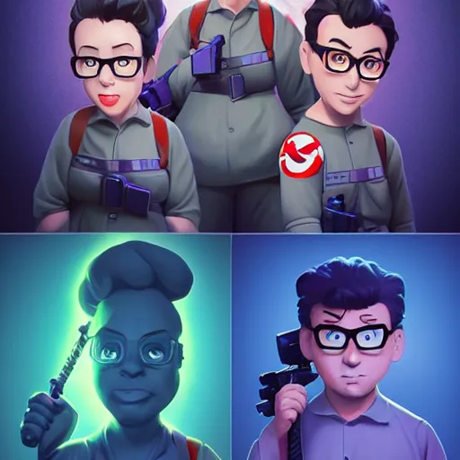 Image similar to face icon stylized minimalist ghostbusters, loftis, cory behance hd by jesper ejsing, by rhads, makoto shinkai and lois van baarle, ilya kuvshinov, rossdraws global illumination