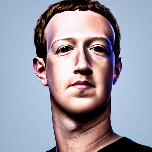 Image similar to mark zuckerberg with face tattoos and body piercings