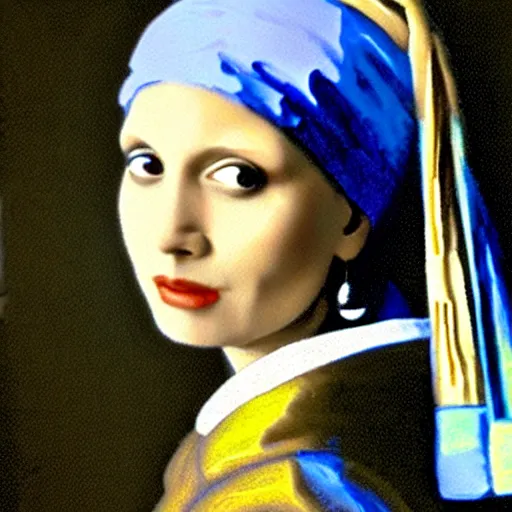 Image similar to monica geller as the girl with the pearl earring