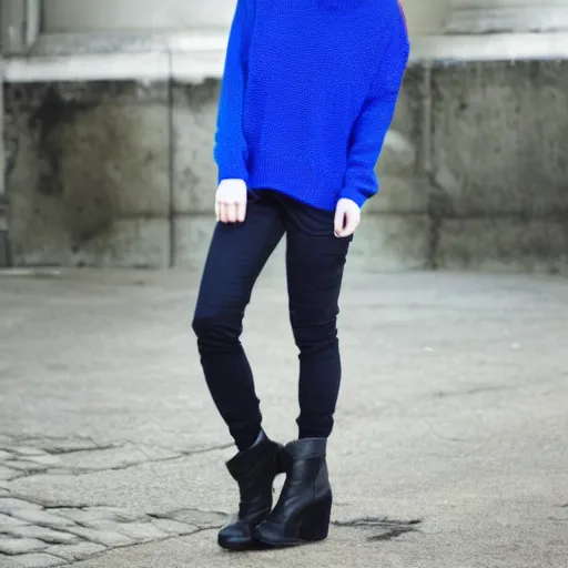 Image similar to blue sweater outfit for tifa lockhart from ever crisis